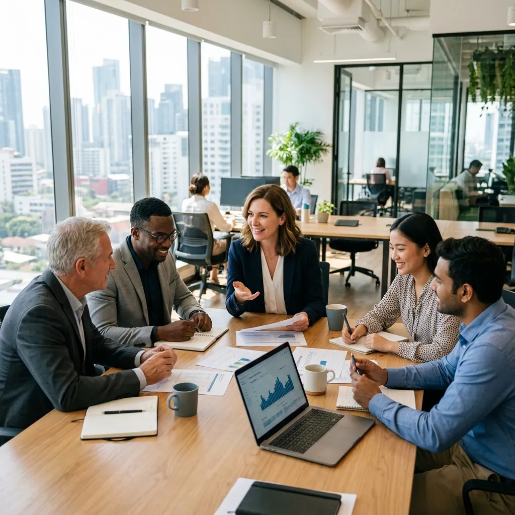 Careerlane Global consultants reviewing a client's career plan